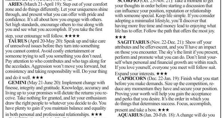 Horoscope Column 1029 horoscope | Horoscopes | cecildaily.com