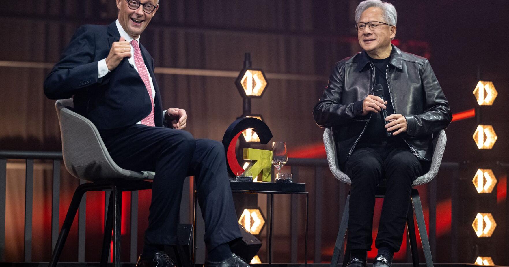 Nvidia CEO urges German manufacturers to adopt AI , saying digital tech wont replace heavy industry