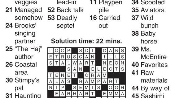 050118 Crossword | Crosswords | cecildaily.com