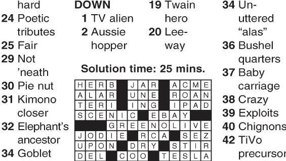 1108 crossword | Crosswords | cecildaily.com