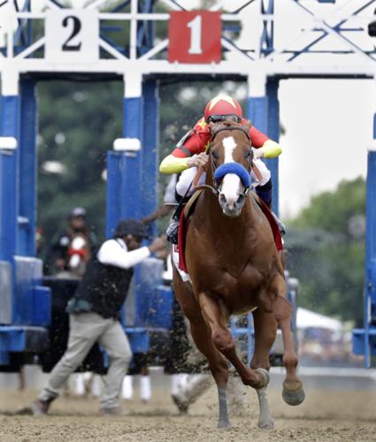 Justify draws No. 1 post for Triple try in Belmont Stakes