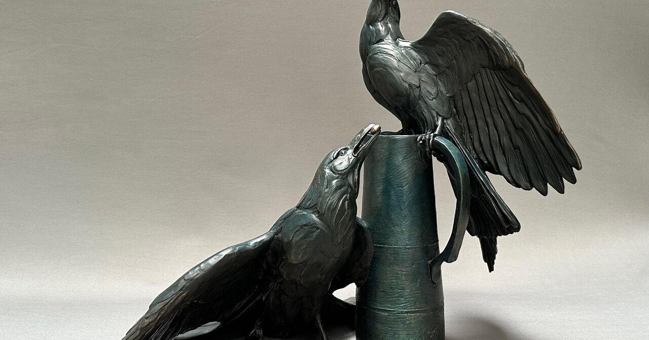 Waterfowl Festival featured artist Pati Stajcar sculpts common birds in a famous fable - Vimarsana News