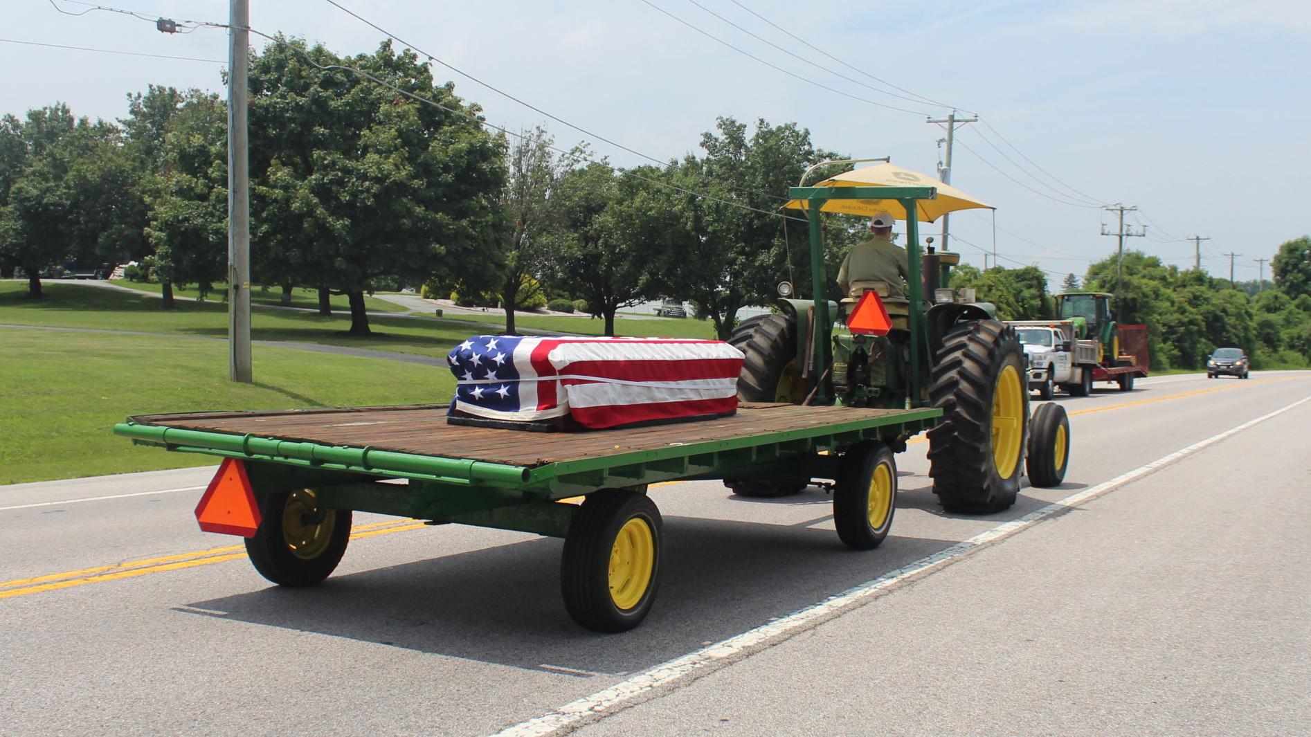 Hay wagon serves as beloved Calvert farmer's hearse - Vimarsana News