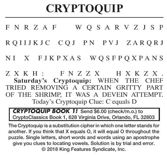 040918 Cryptoquip | Cryptoquip | cecildaily.com
