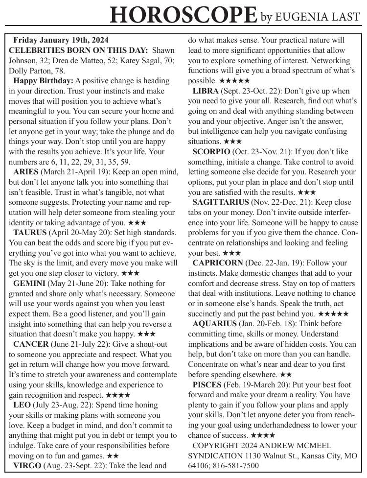 0119 horoscope Horoscopes