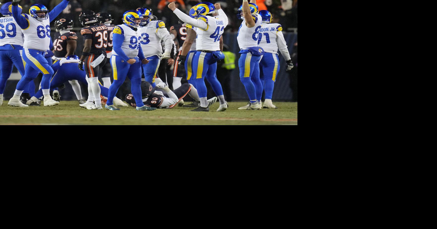 Rams shake off wild TD pass by Caleb Williams to force OT, beat Bears 20-17 to reach NFC title game