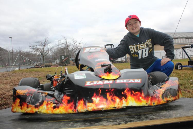 Liam Anderson prepares for the 2023 Go Cart Racing Season