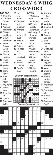 Quick crossword 15667
