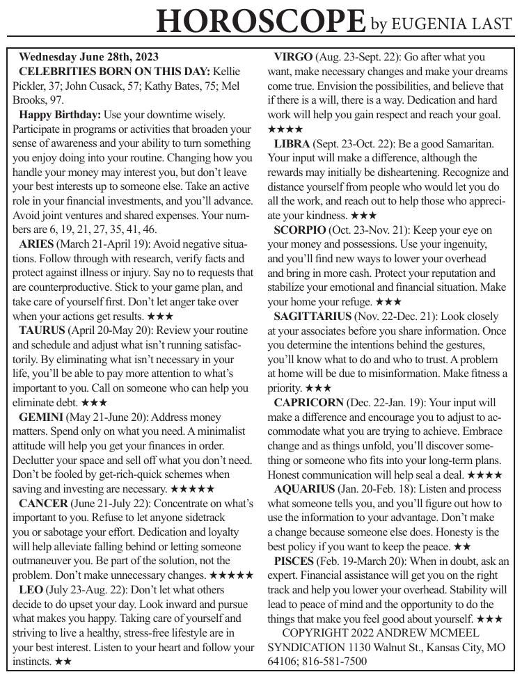 0628 horoscope Horoscopes