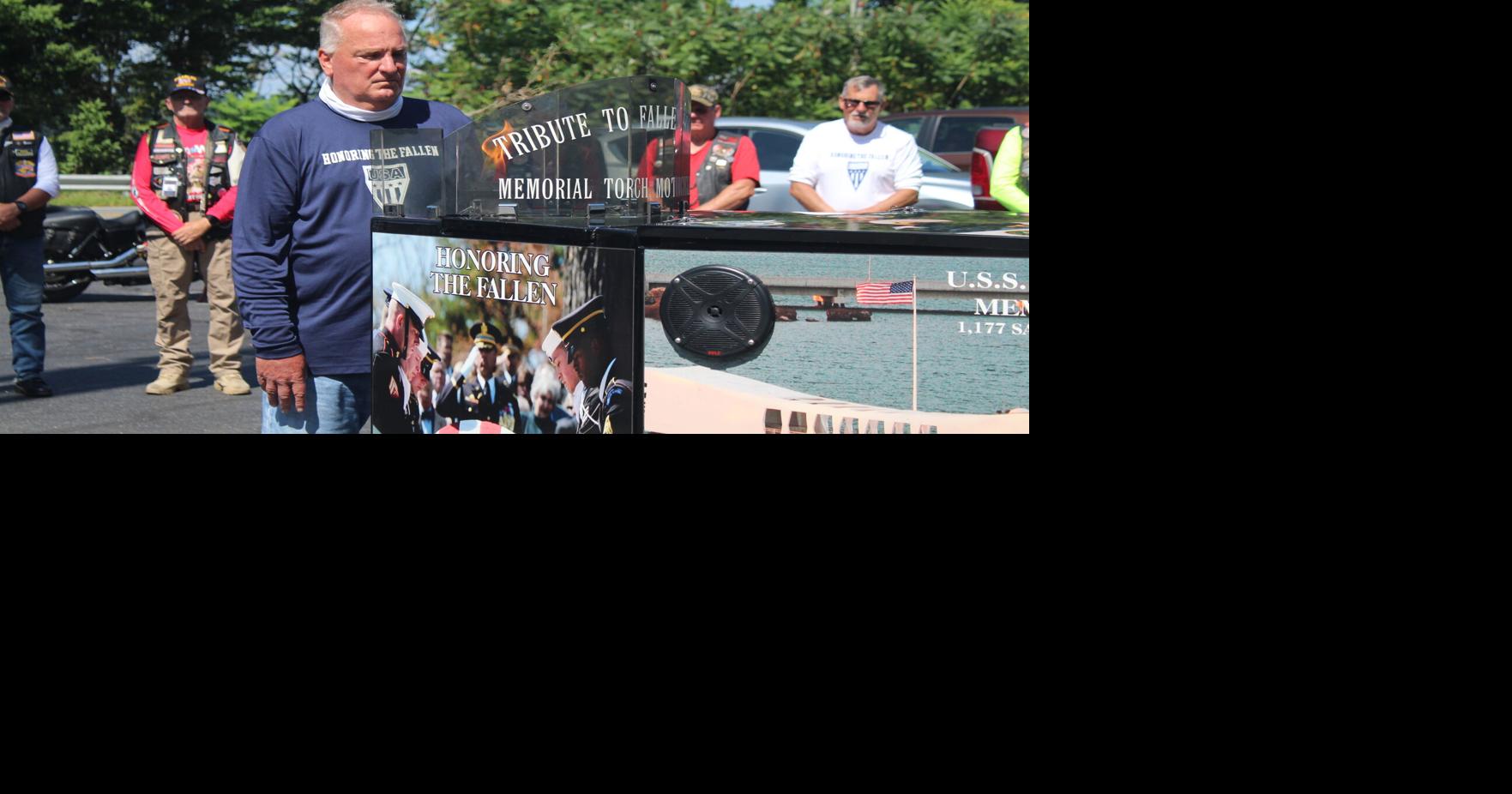 Traveling tribute group honors fallen Marine in Port Deposit ceremony