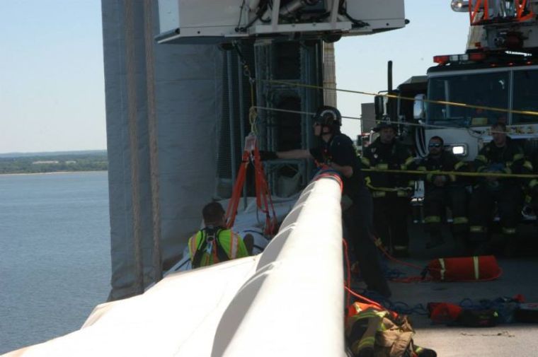 Emergency Crews Rescue Injured Worker From Beneath Bridge ...