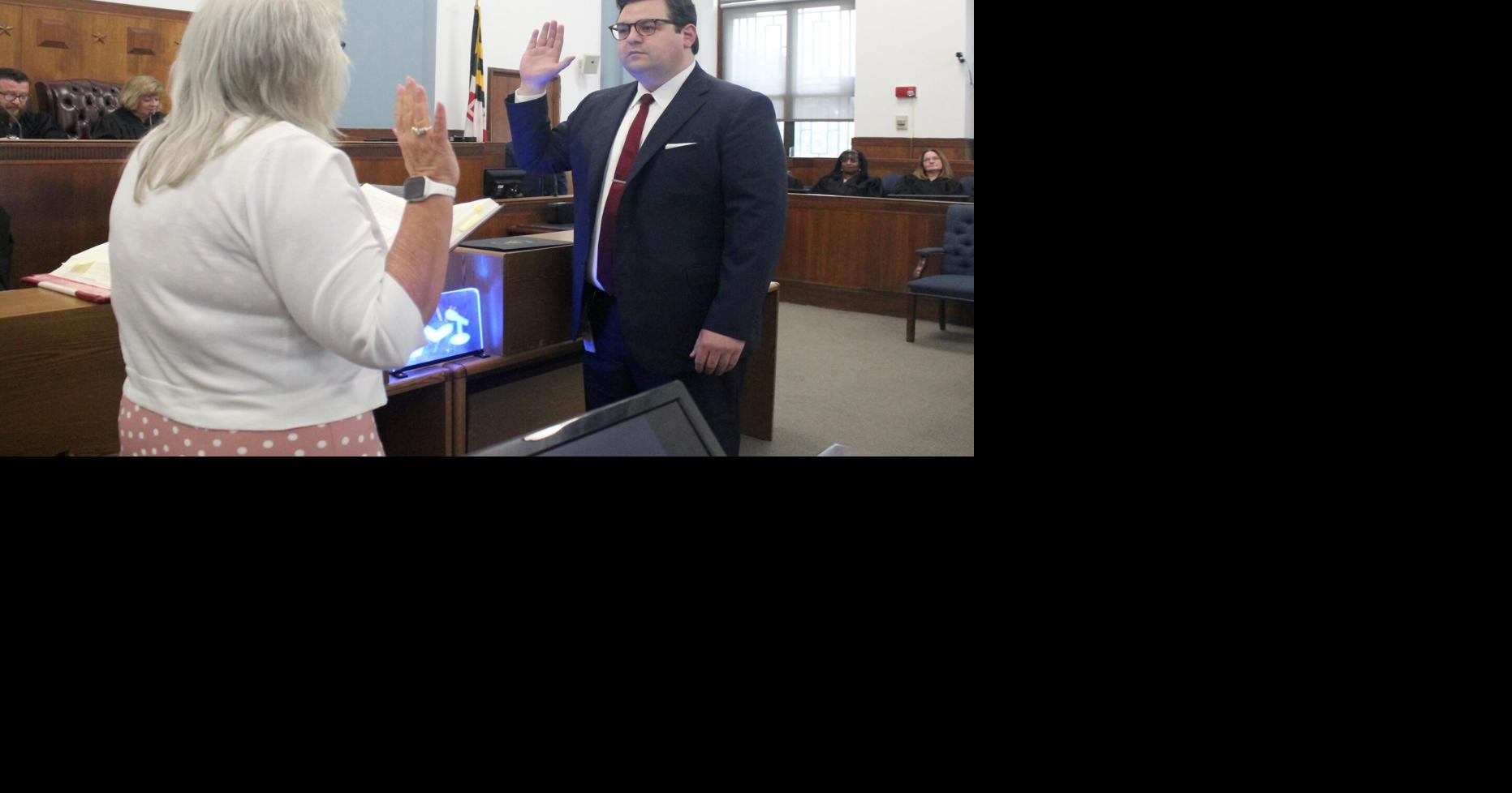 Sentman sworn in as Cecil County's youngest ever judge