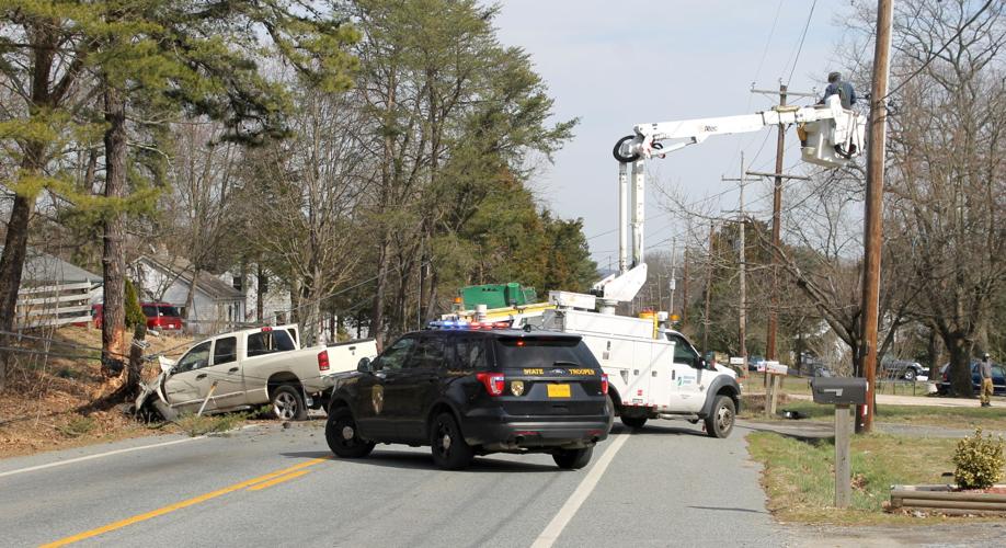 Truck crashes into utility pole near North East | Local News ...