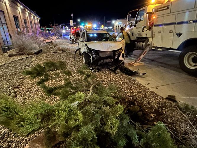 Driver taken to hospital after car smashes into utility pole on Cedar ...