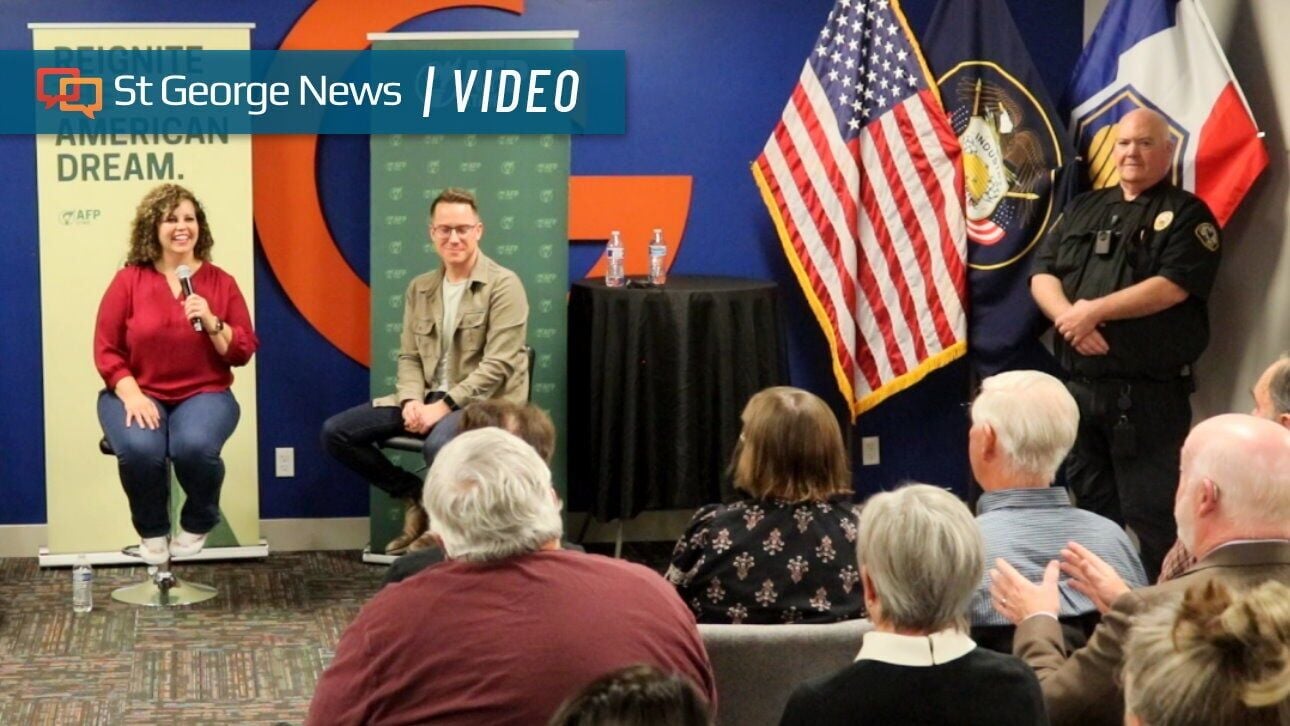 Maloy faces protestors, addresses local, national issues during St. George town hall