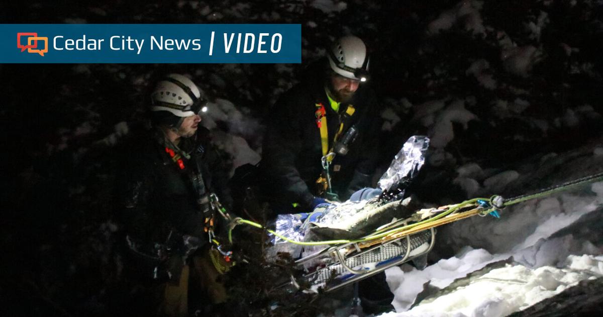 Sar Rope SAR ropes team rescues driver whose SUV went off road near Cedar Breaks ...
