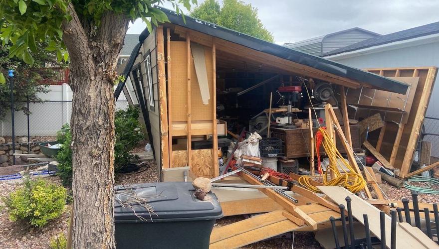 Exploding Shed Tracy Flash explosion in Cedar City destroys shed — and supper | Local News ...