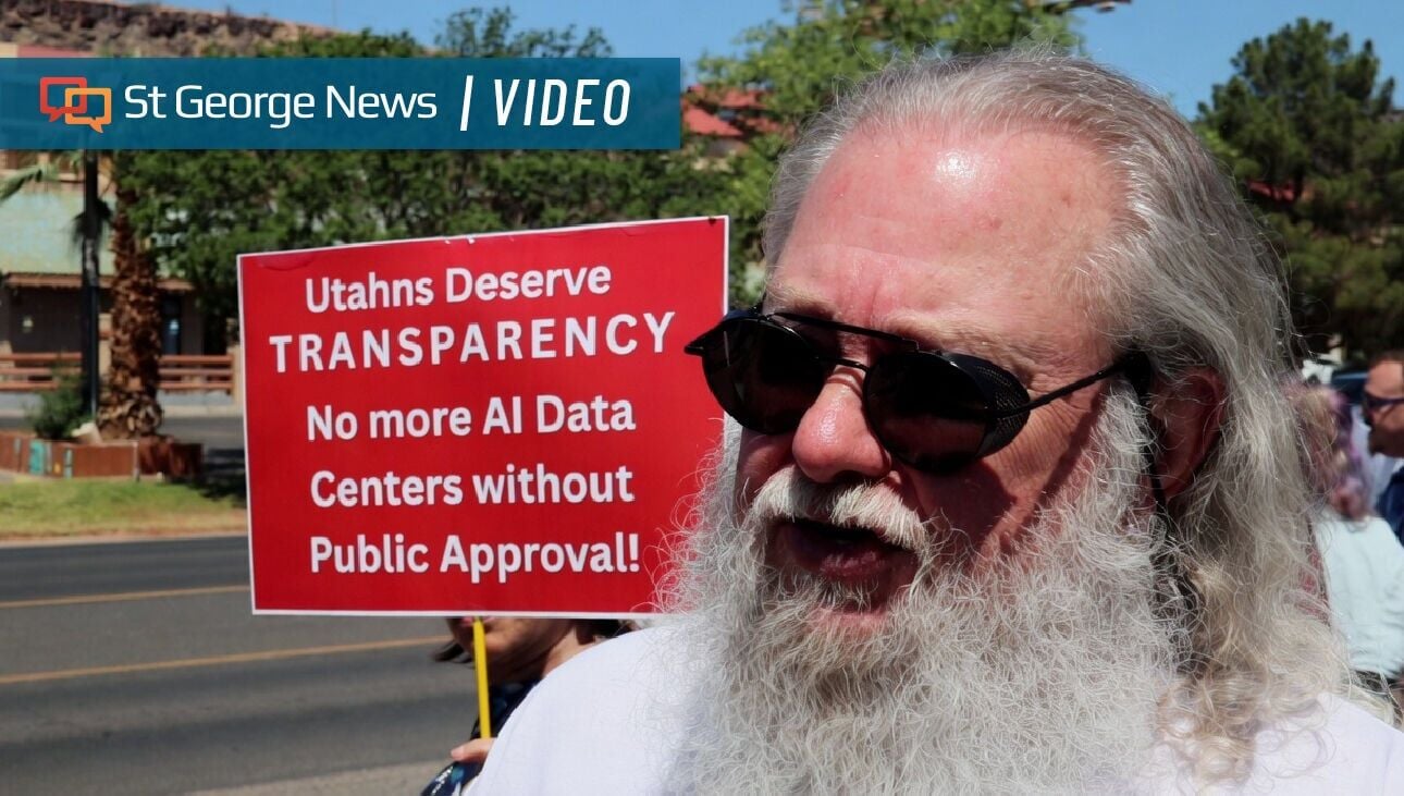 Protesters in St. George voice concerns over northern Utah AI data center project