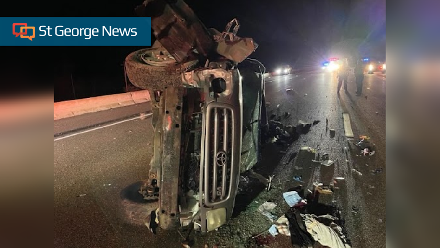 Driver seriously injured is flown to hospital after rollover crash on I ...