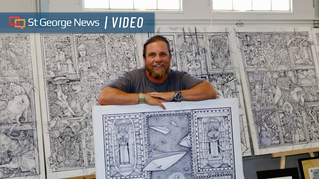 This LaVerkin artist’s 14-year ballpoint pen collection is now open to the public