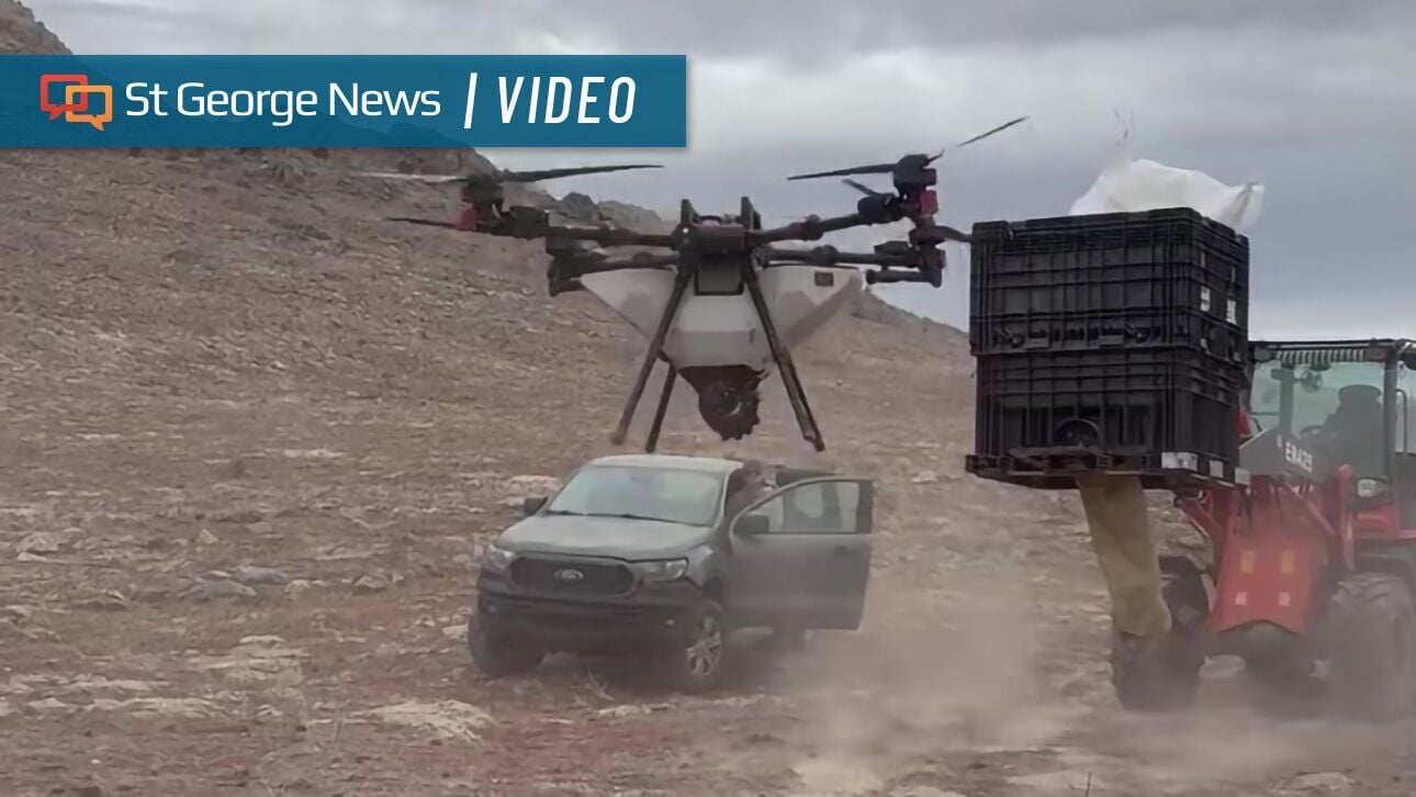 How drones are used to 'green-up' Southern Utah landscapes