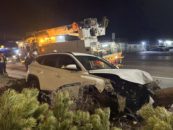 Driver taken to hospital after car smashes into utility pole on Cedar ...