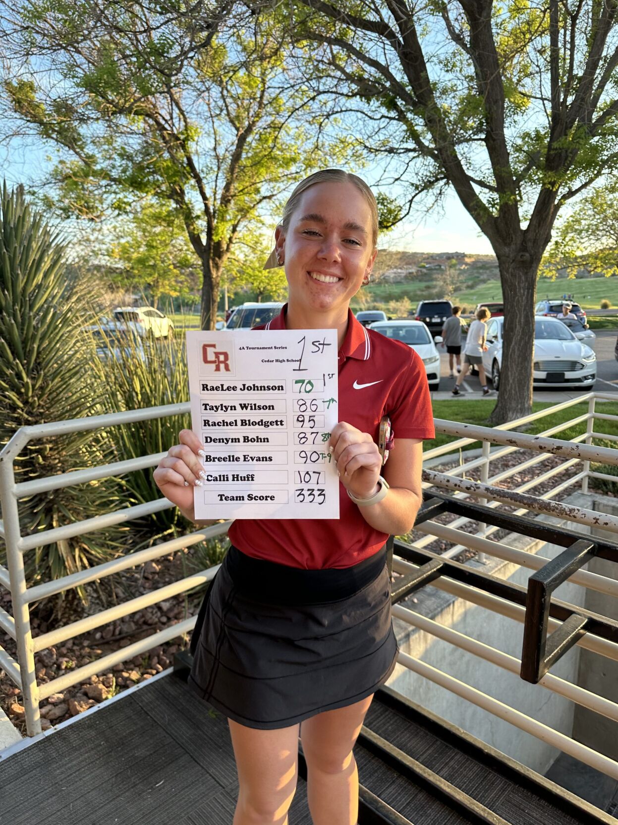 Region 9 girls golf: Cedar Reds power way to 19-stroke win at Green ...