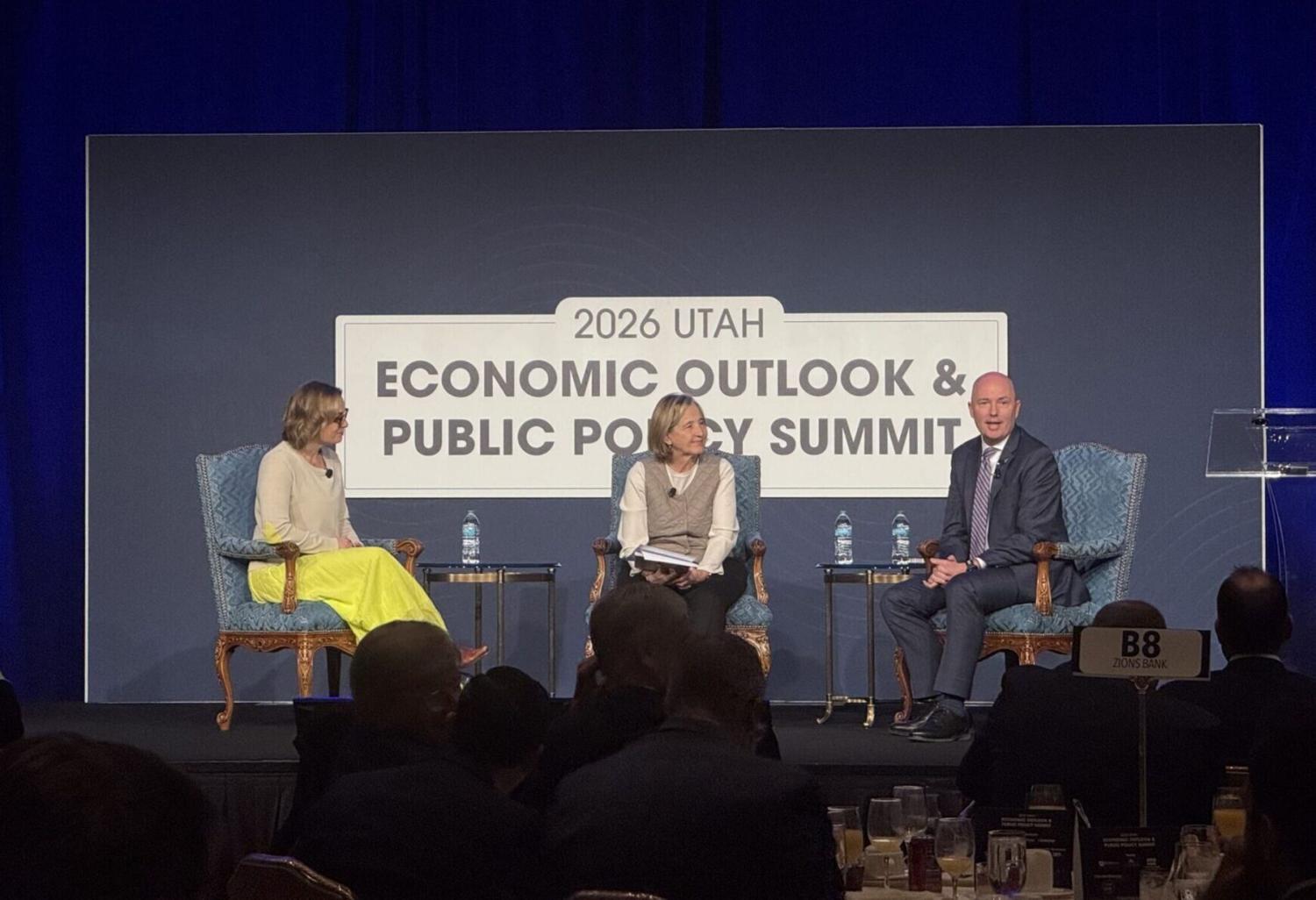 Sinema and Cox’s economic ‘disruption’ speech takes on another meaning at Salt Lake event