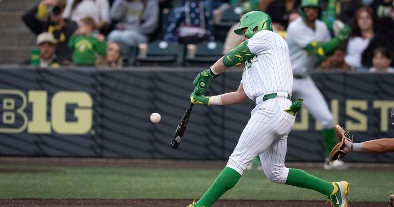 Oregon routs Yale 14-2 to open the Eugene Regional