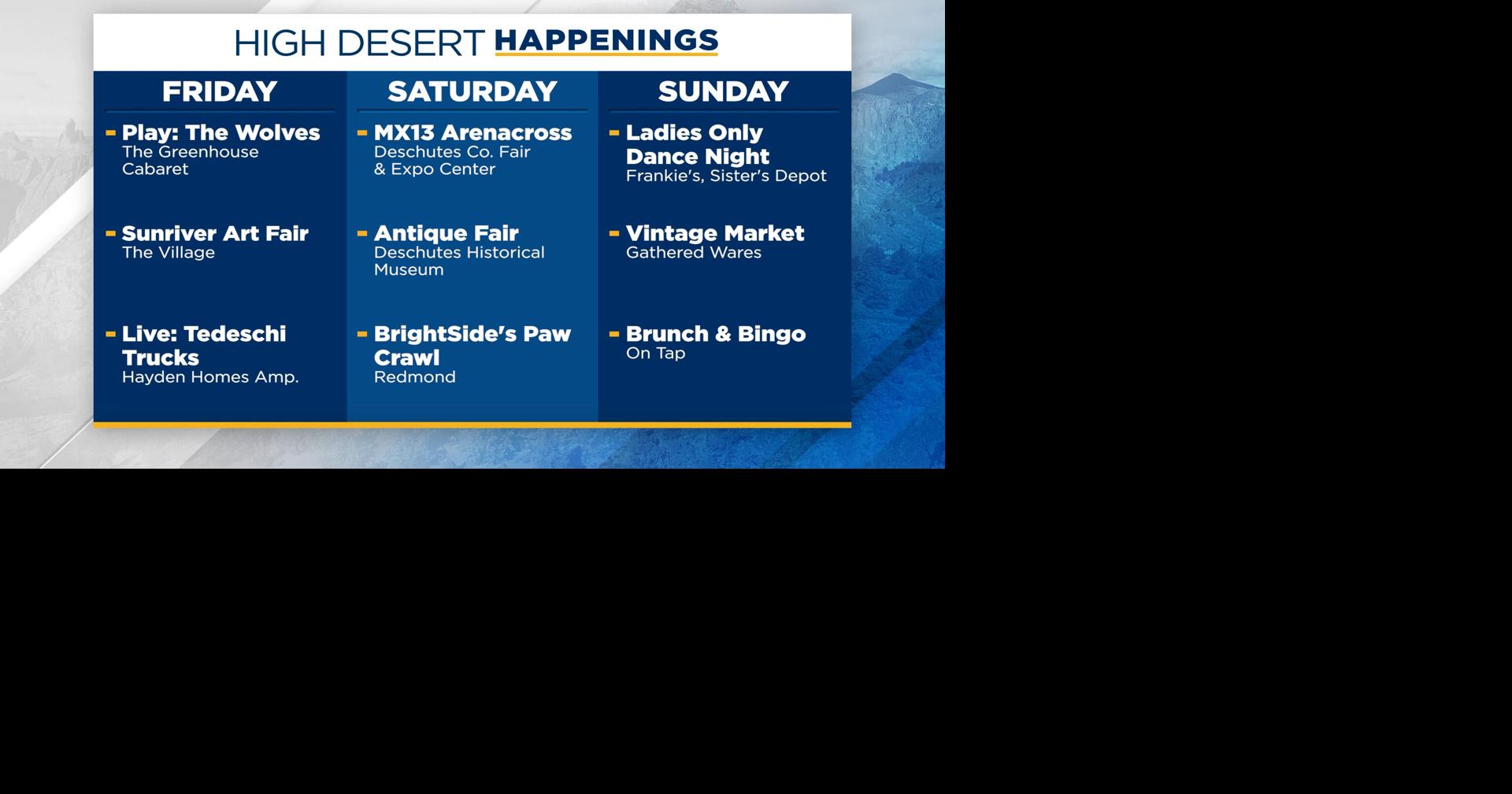 High desert Happenings August 8-10 | Event Calendar ...