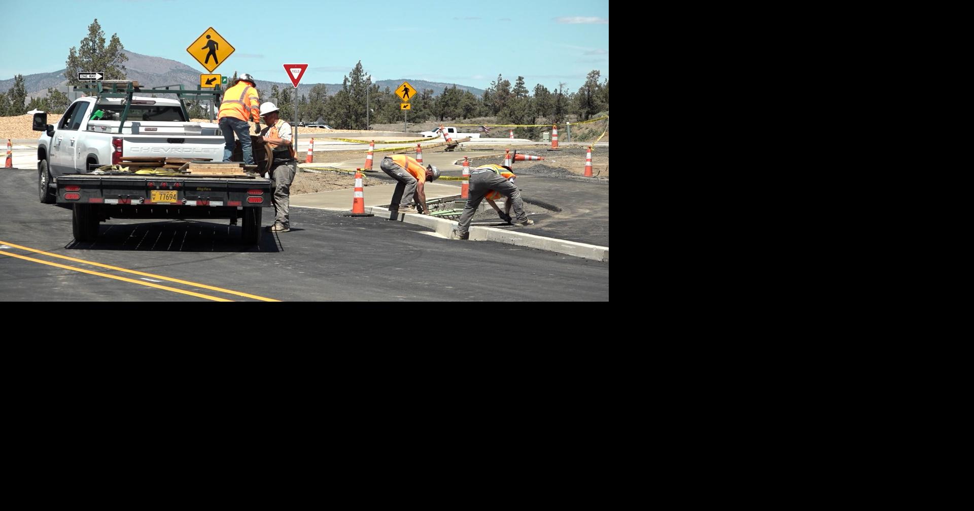 New roundabout near Redmond Airport opens Monday after weekend closure
