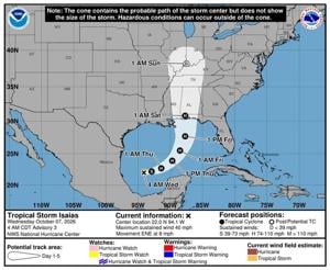 Storm Isaias Rapidly Intensifying, Forecast to Become Hurricane