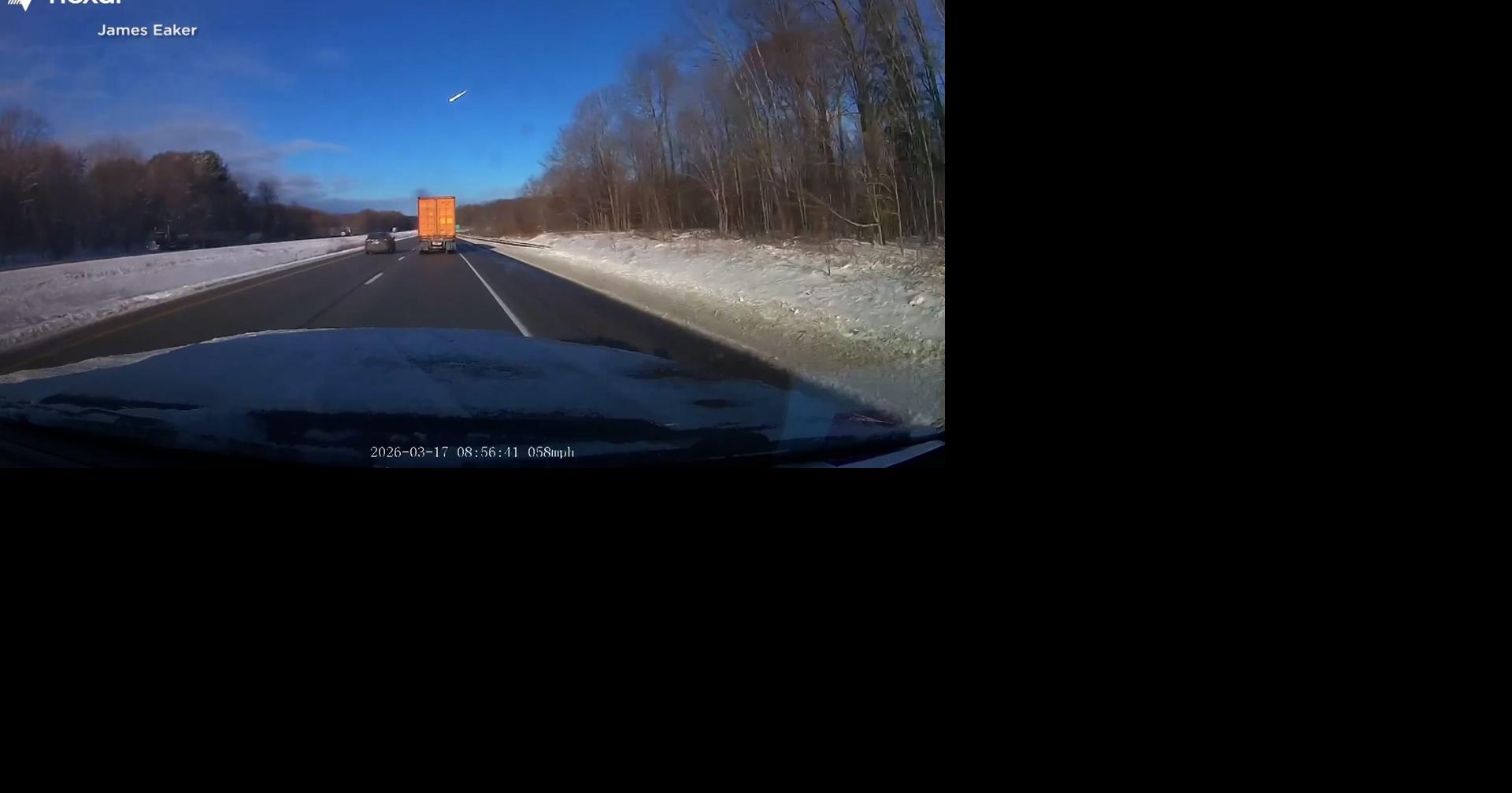 Meteor streaking over Pennsylvania in broad daylight caught on dash cam ...