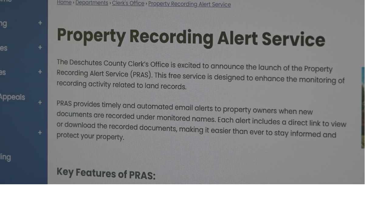 Worried about deed fraud? Deschutes County's new system alerts you to property docs in your name