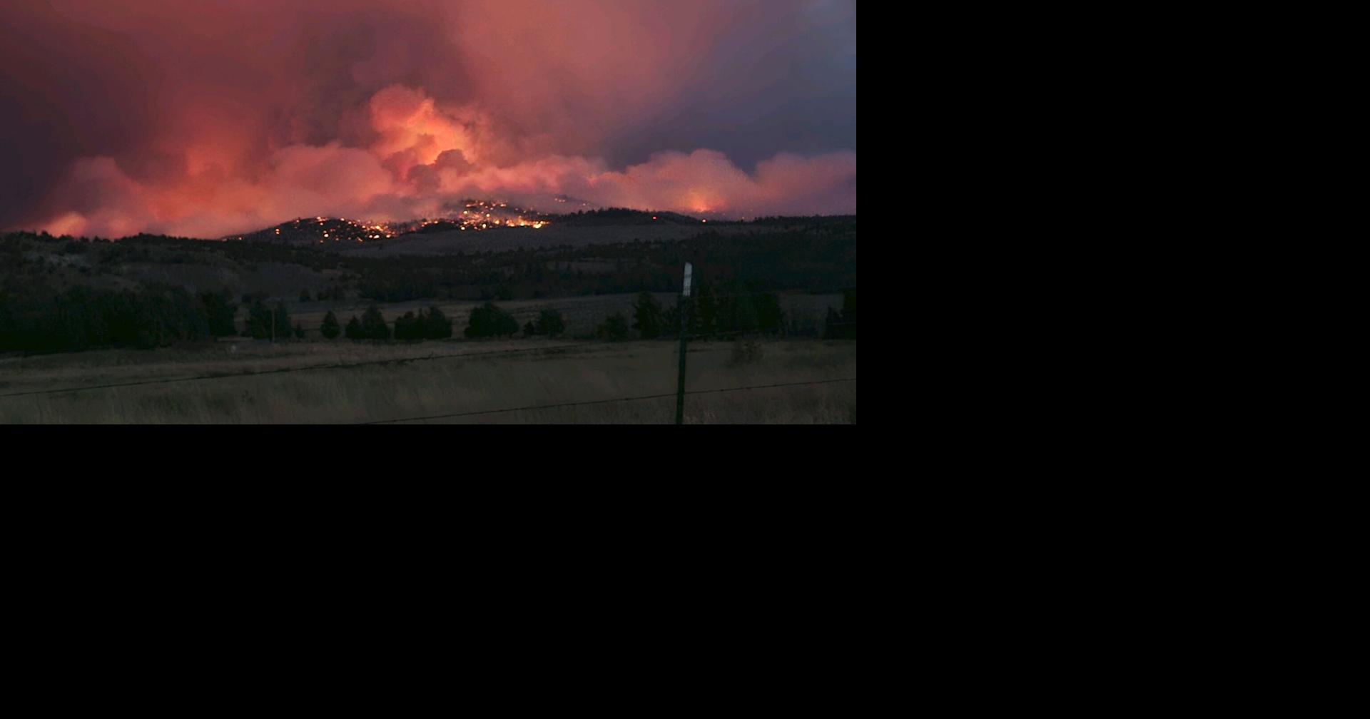 Wiley Flat Fire: 15,000 acre fire forcing evacuations | Prineville News ...