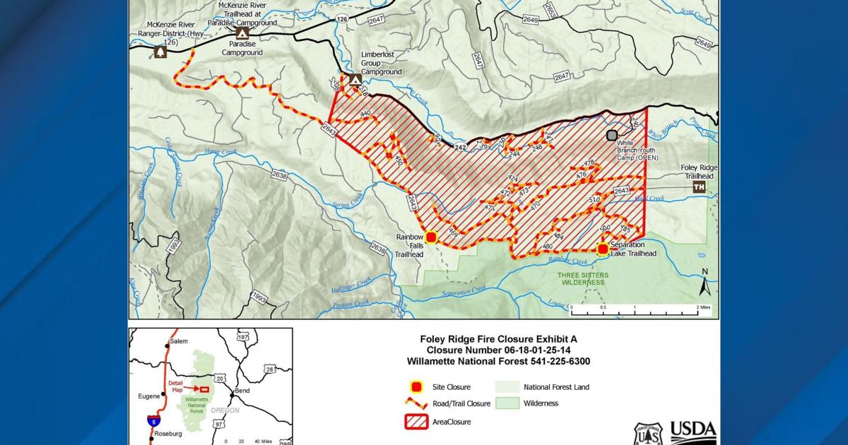 Foley Ridge Fire Foley Ridge Fire closes McKenzie Highway stretch | Local News ...