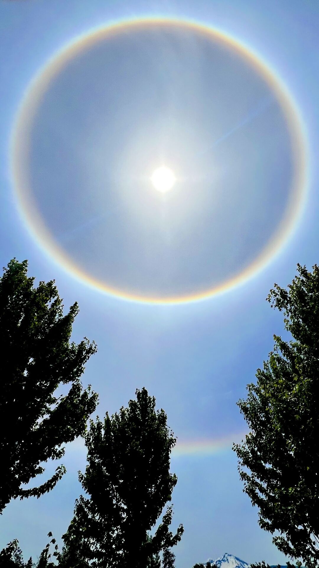 Nature outlet Ring - Mountains, Rainbow and Sun - Colorful Ring