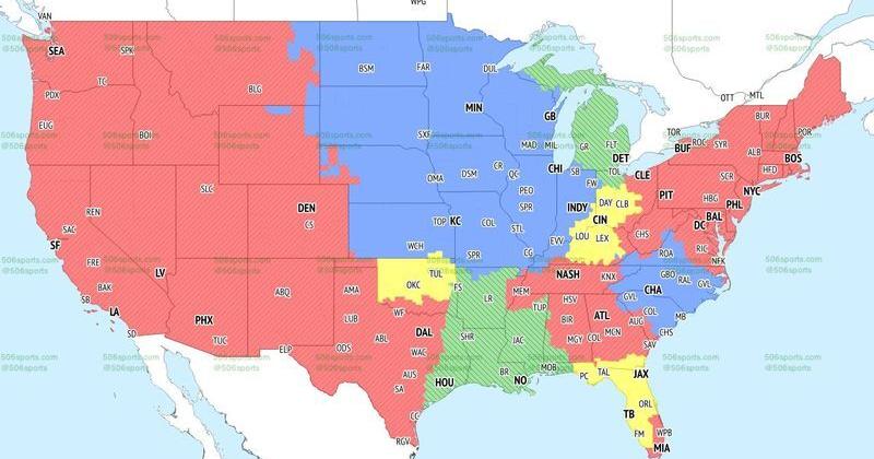 Which games are Fox, CBS broadcasting? NFL Week 1 coverage maps