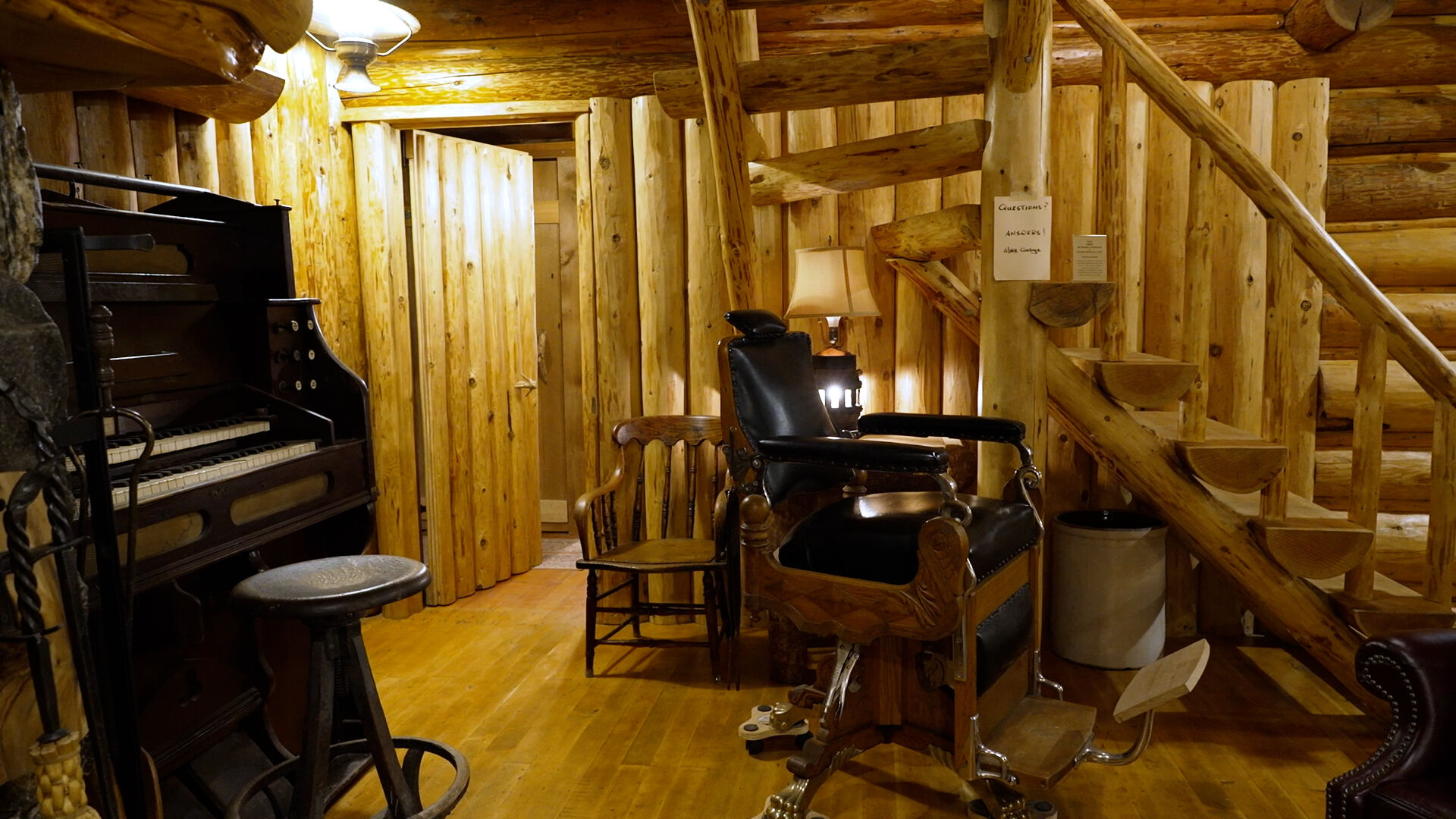 Steiner Log Church at Mt. Hood is restored 1937 cabin with Lincoln