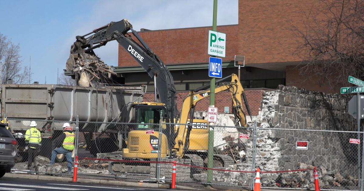 Final teardown of Bend's historic AJ Tucker Building Local News