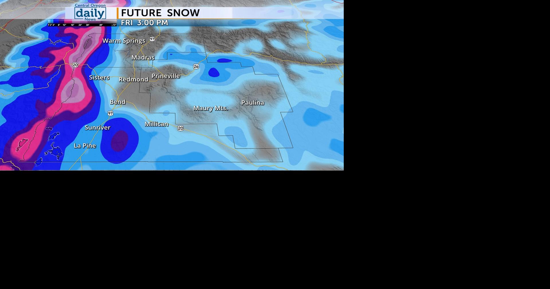 Skiers, snowboarders rejoice! Heavy snow expected in Central Oregon ...