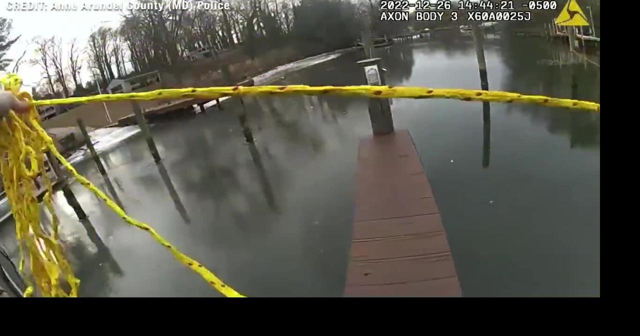 BODYCAM VIDEO: Police rescue teen who jumped into frozen lake to help ...
