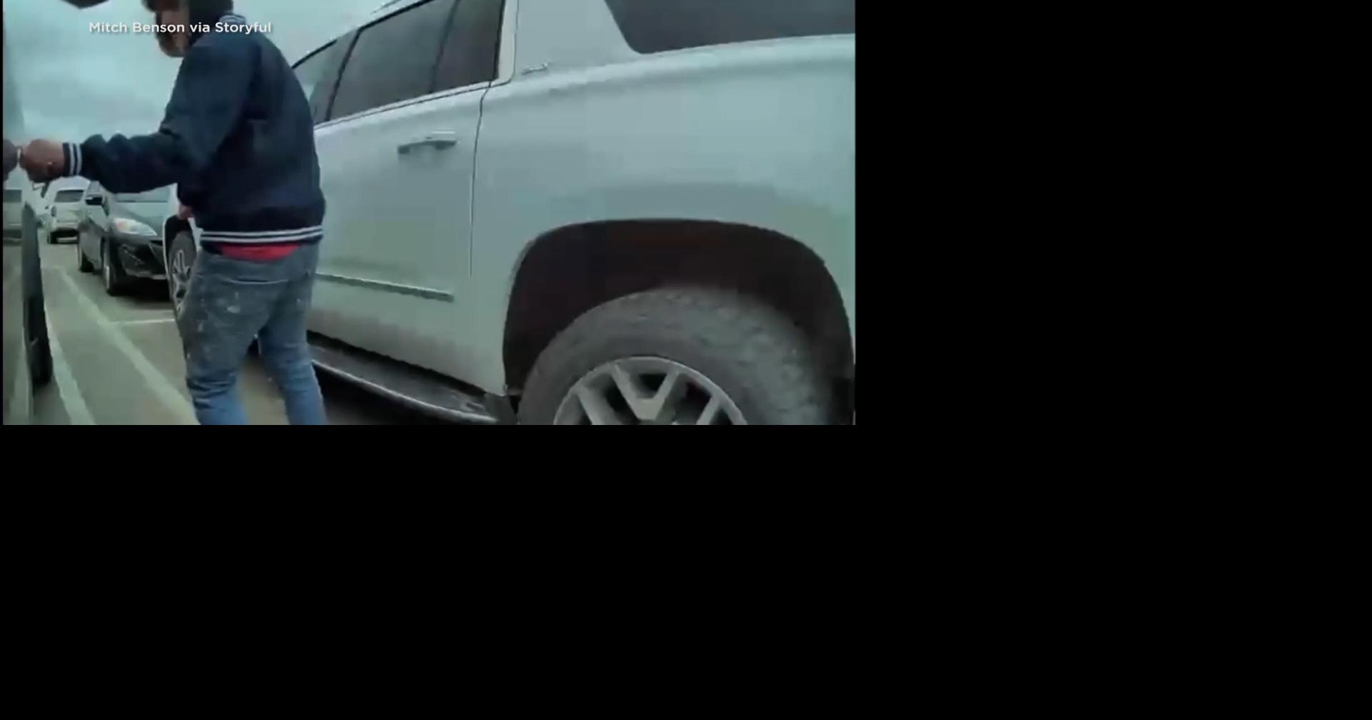 Man caught keying Tesla by Cybertruck's on-board camera | Video ...