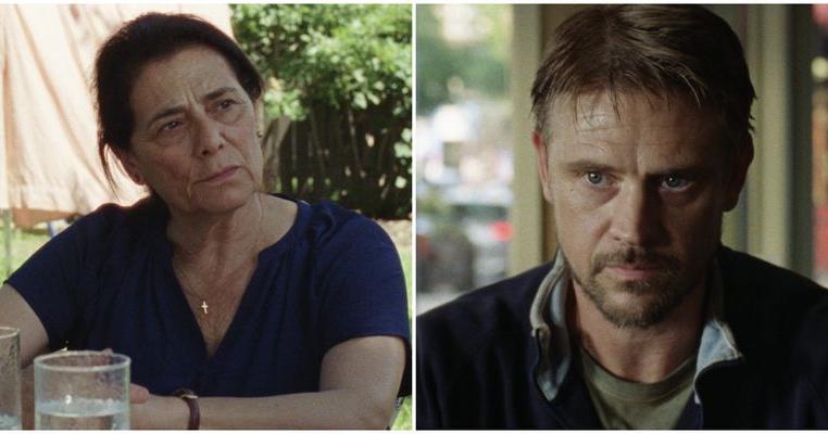 Photo: centraloregondaily.com The meeting between Mariam (Hiam Abbass, left) and Lou (Boyd Holbrook) is the emotional centerpiece of "Atonement."