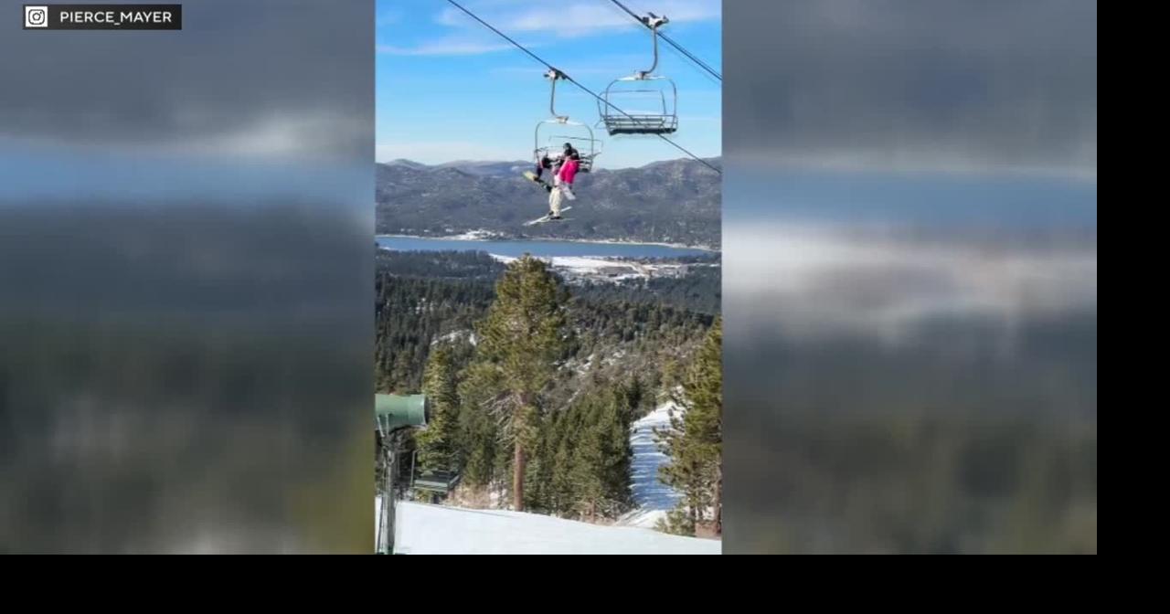 California ski lift riders hold on to dangling skier | National/World ...