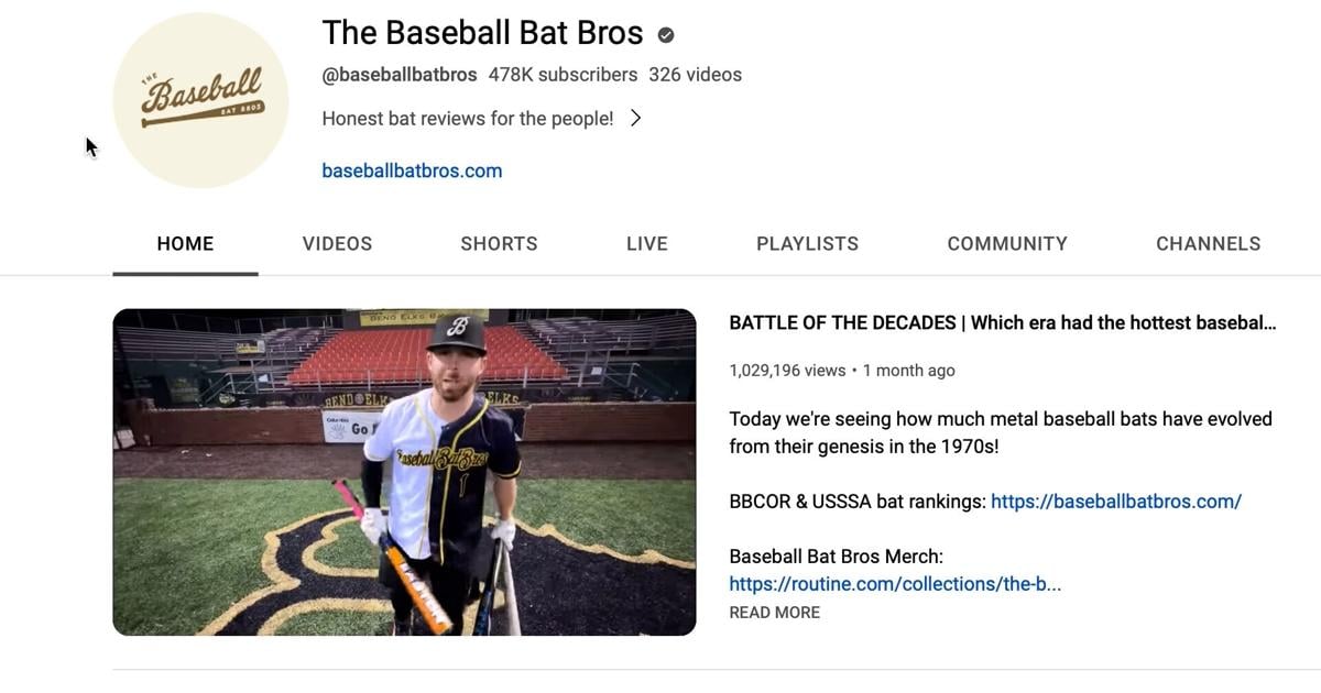 Wildly popular Baseball Bat Bros YouTube channel's creator has roots in