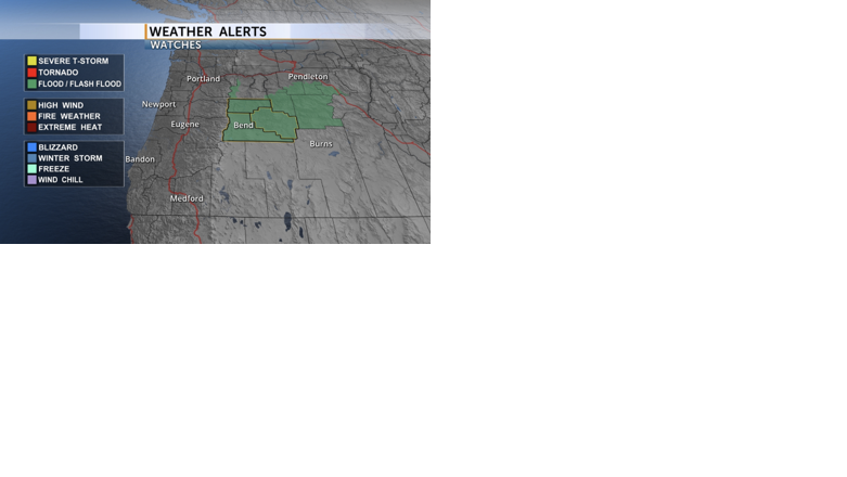 Central Oregon Flash Flood Watch prompts landslide concerns | Weather ...