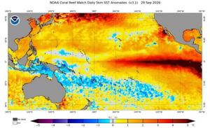 Ocean Waters Hit Record Highs Amid El Niño Influence, Continued Warming Reported