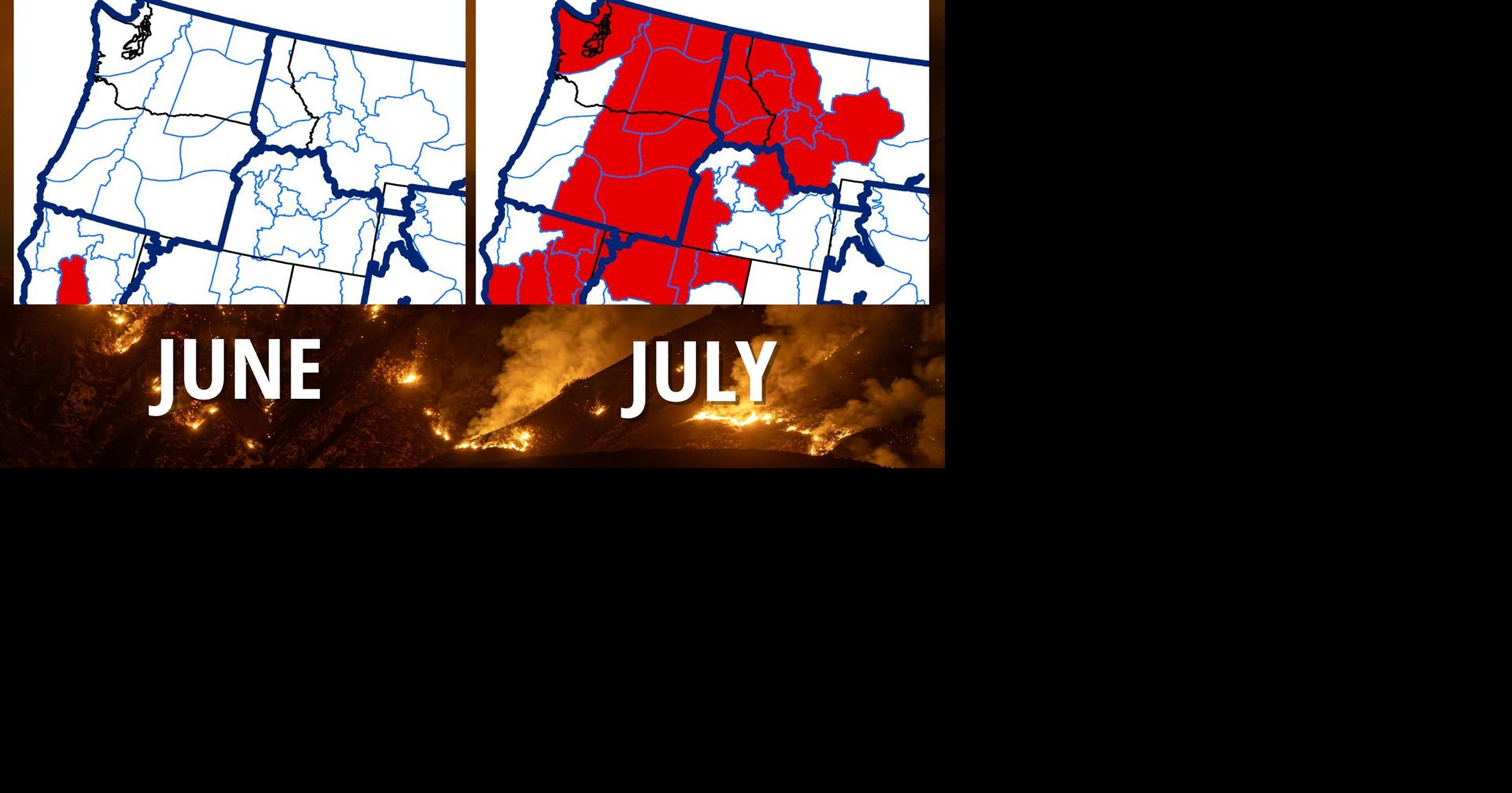 Oregon wildfire risk rising in July, national forecast says | Oregon ...