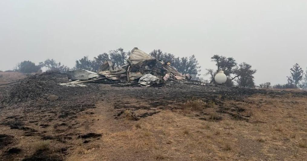 Stephenson Lookout burns down during the Box Springs Fire